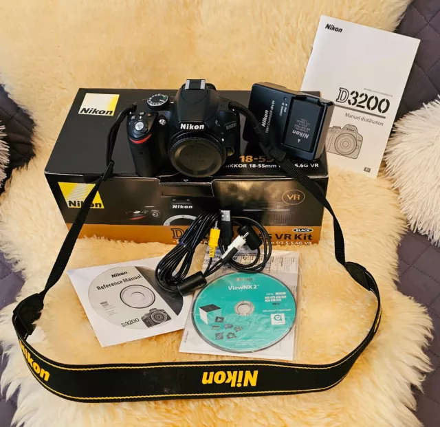 Nikon D3200 Boîtier d'appareil photo reflex numérique 24 MP, OCCASION