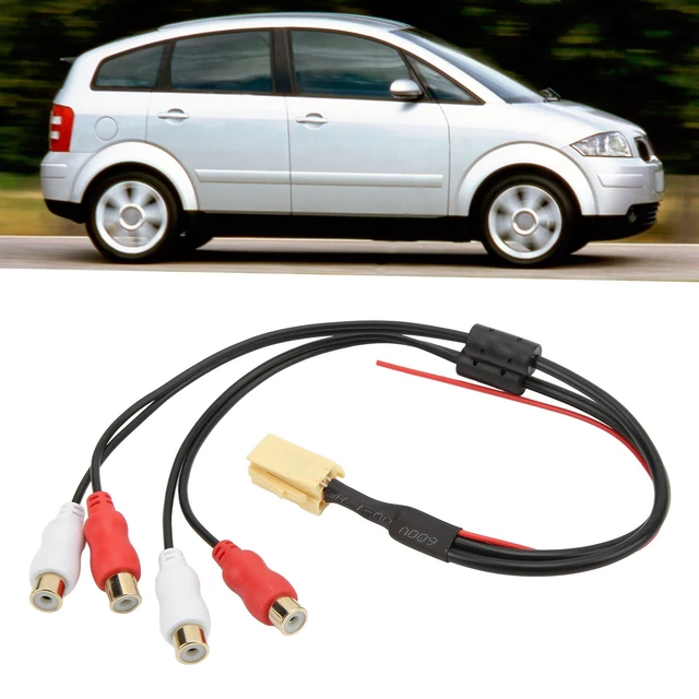 Adaptateur De Sortie De Voiture 4RCA Câble Adaptateur D'entrée Auxiliaire Pour