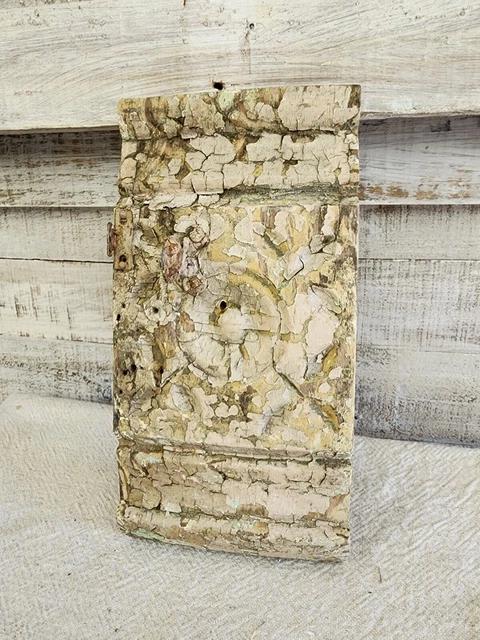 Antique Old ROSETTE TRIM Plinth Block DOOR Molding ORNATE
