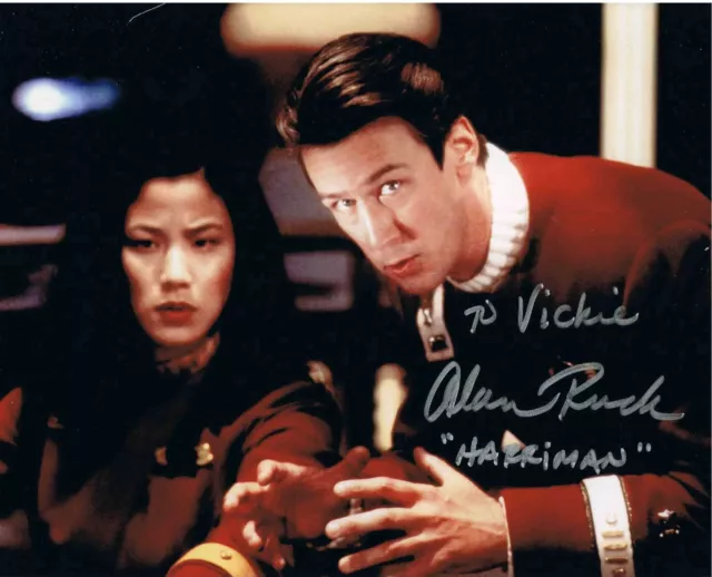 Alan Ruck Signed 8x10 Photo.  Capt.Harriman. Star Trek Generations Movie. Auto