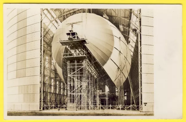 cpa DEUTSCHLAND GERMANY LUFTSCHIFFBAU ZEPPELIN LZ 129 AEROSTAT Construction