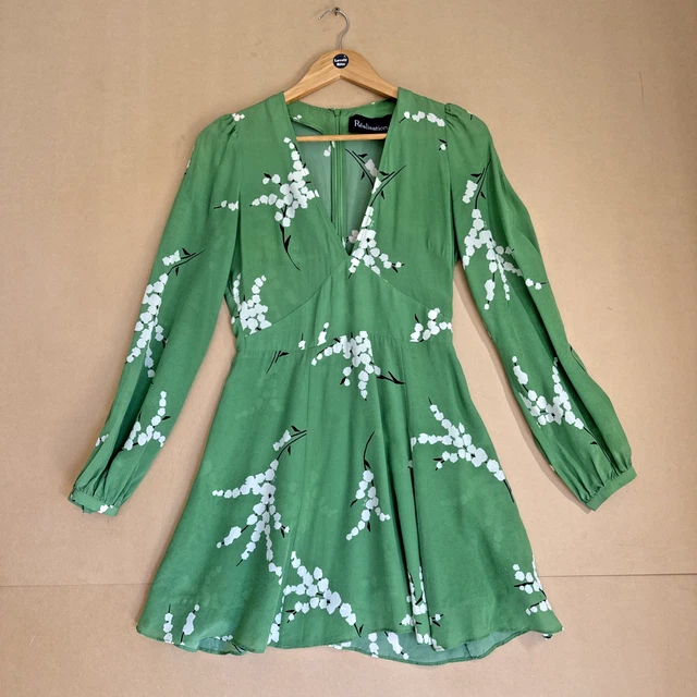 REALISATION PAR THE Kate Mini Dress Size XS Green Floral $76.00 - PicClick AU REALISATION PAR THE Kate Mini Dress Size XS Green Floral $76.00 - PicClick AU