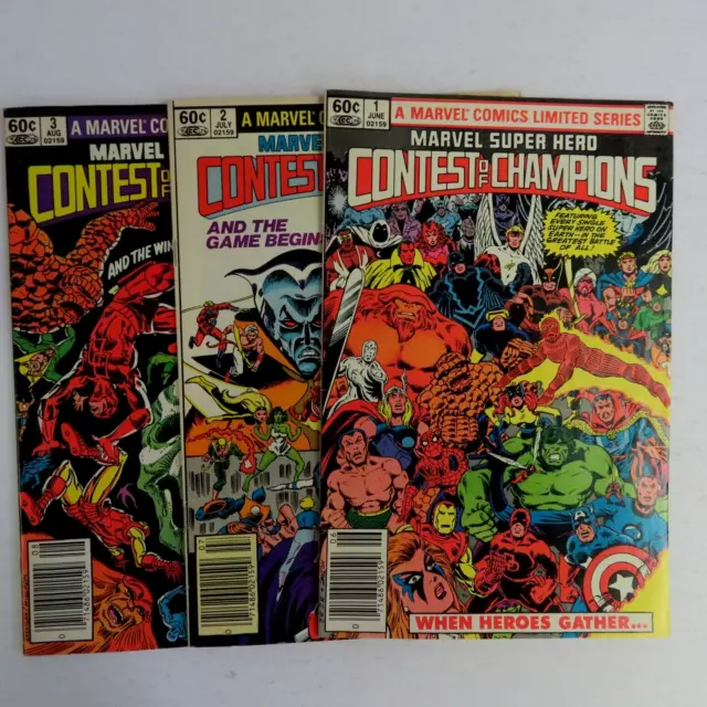 Marvel Presents Super Hero Contest of Champions 1-3 (1982) Limited Series M