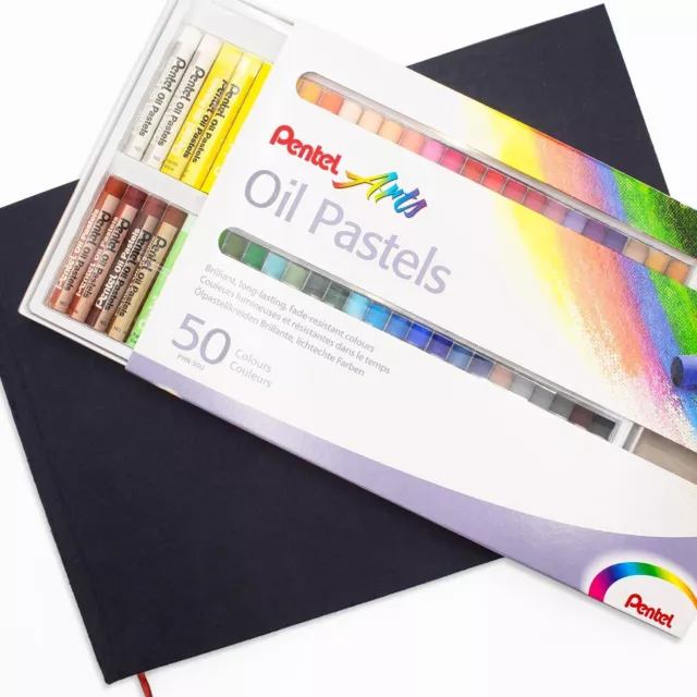 Aceite Pasteles Por Pentel Artista Pasteles - Pack De 50 Vivo