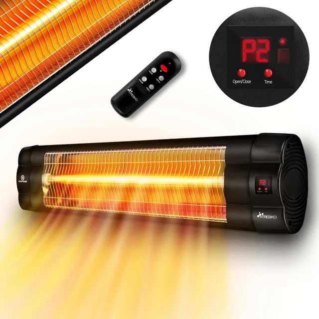 RETOURE Heizstrahler 2500W Infrarotstrahler Wand Terrassenstrahler Wärmestrahler