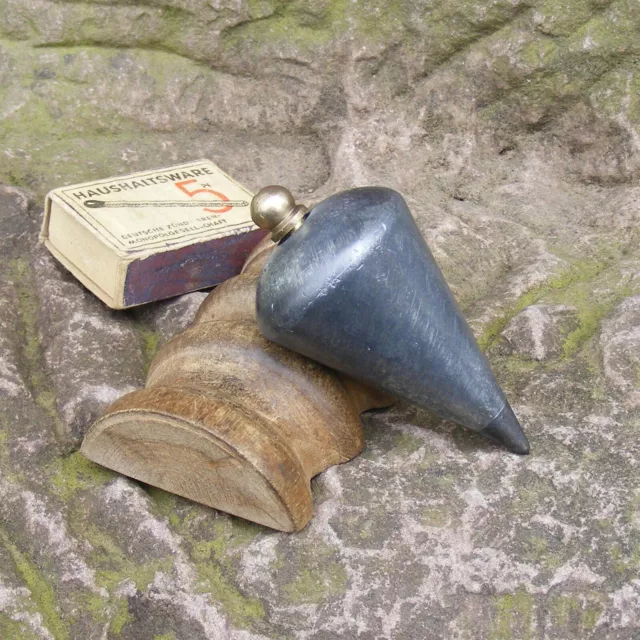 altes Senklot Pendel Schnurlot plumb bob 82mm Maurerlot 250 Gramm