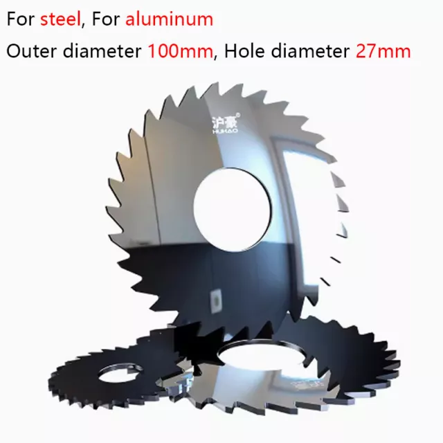 60-120Teeth Carbide Circular Slitting Saw Cutter Cutting Tool 100mm OD 27mm Hole