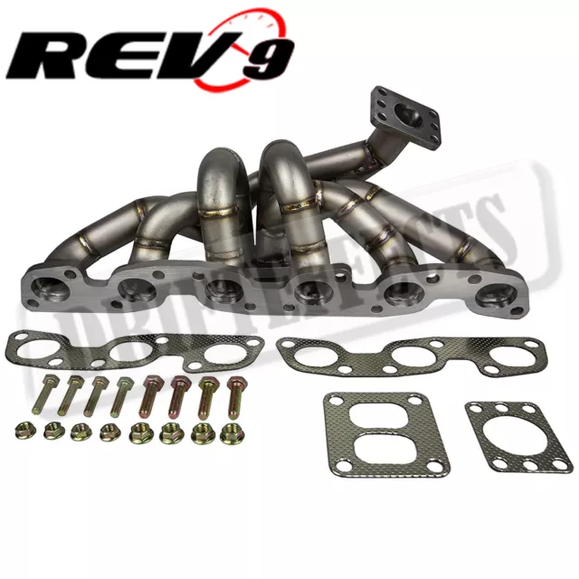 REV9 hp-Series Para RB26 RB26DETT Igual Longitud T4 Top Montaje Turbo Colector