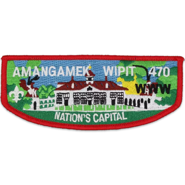 S64 Amangamek Wipit Lodge 470 Flap National Capital Area Council Patch MD BSA OA