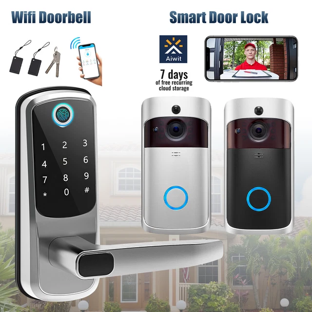 SMART DOOR LOCK WiFi APP Fingerprint Digital Keypad Keyless Entry Lock