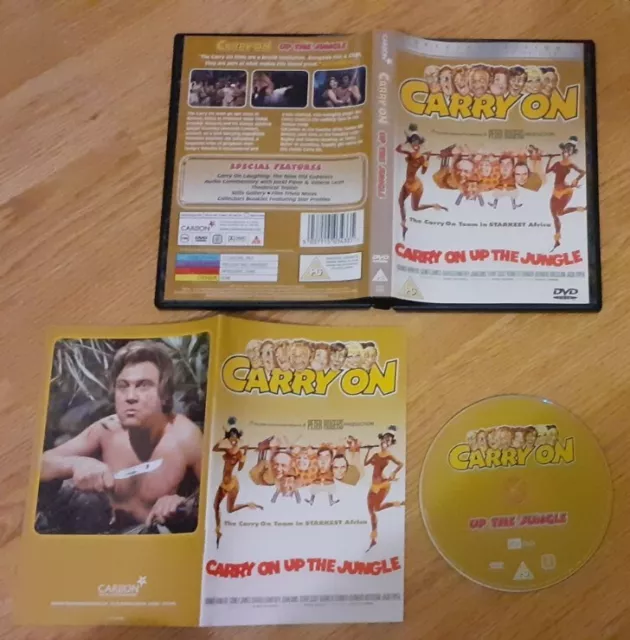 New Carry On Up The Jungle Dvd With Collectors Film Movie  Booklet