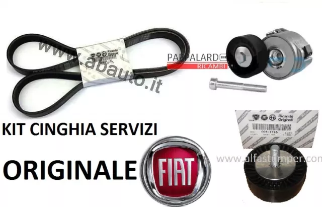 Kit Cinghia Servizi Completo Originale Fiat Bravo Ii (198) 1.6 / 2.0 Multijet