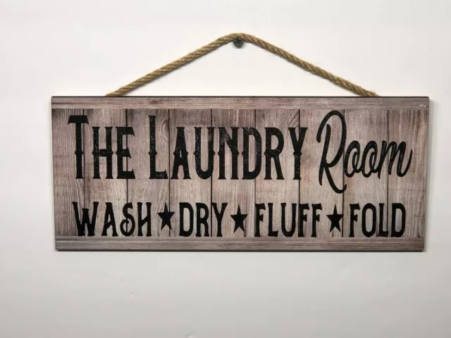 Laundry Room Wooden Wall Sign, Home, Office, House, Gift, Decoration P112