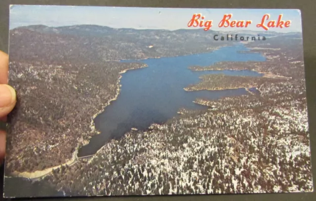 Postcard, Aerial View of Big Bear Lake, California