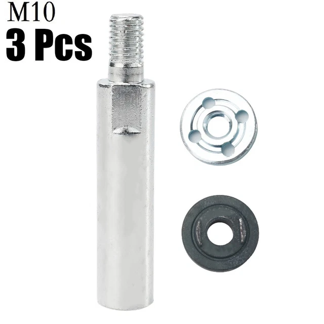 65mm Angle Grinder Extension Connecting Rod M10 Thread Adapter Shaft With Nuts