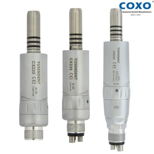 COXO Dental Low Speed Handpiece Fiber Optic LED Air Motor Inner Water 2/4/6 Hole