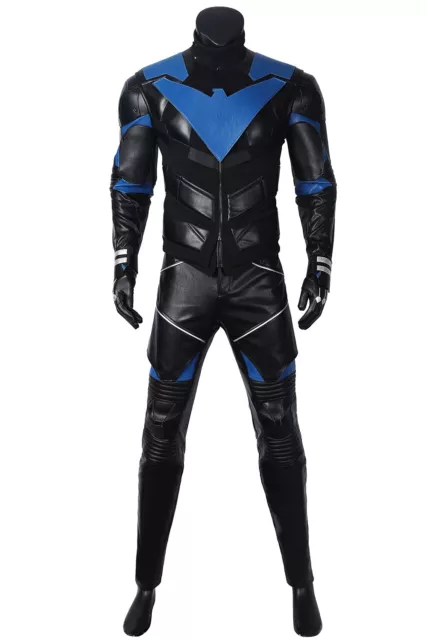 Batman Knights Nightwing Full Set Uniform Cosplay Costume Halloween