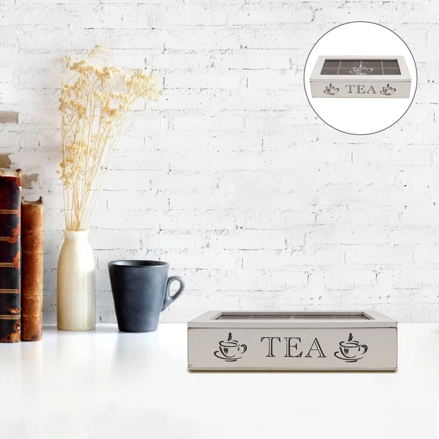 Caja de almacenamiento decorativa organizador de joyas variedad madera de pino señorita