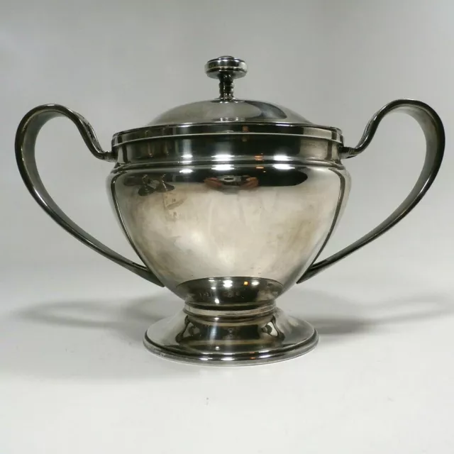 Vintage 6" Silverplated Art Krupp Berndorf 50 CL Vegetable Bowl Dish with Lid