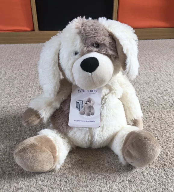 WARMIES LARGE 13 Puppy. Microwaveable Lavender Scented Plush