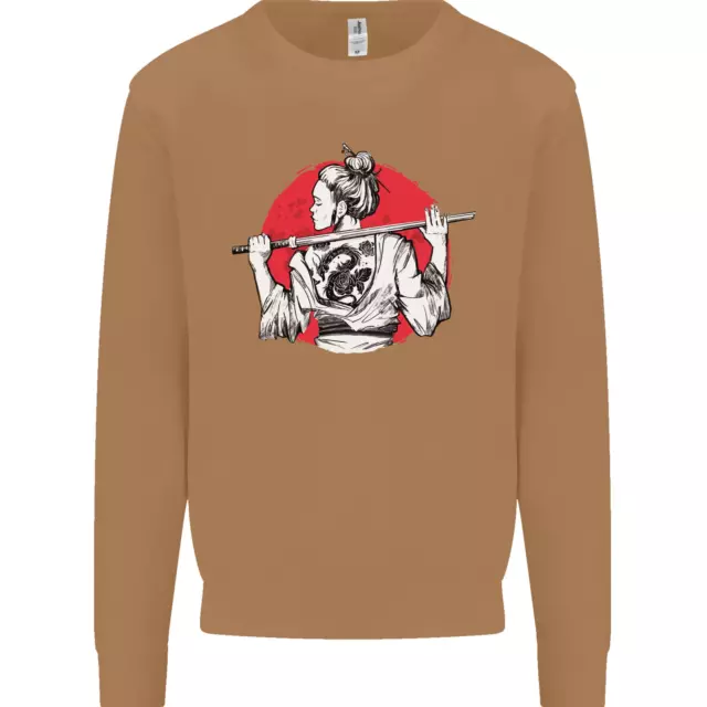 Felpa Maglione Maglione Samurai Tattoo Ragazza MMA Kenjutsu Kendo Iaido Ragazza 9