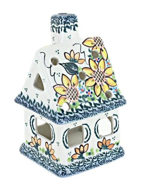 Blue Rose Polish Pottery Summer Picnic House Luminary