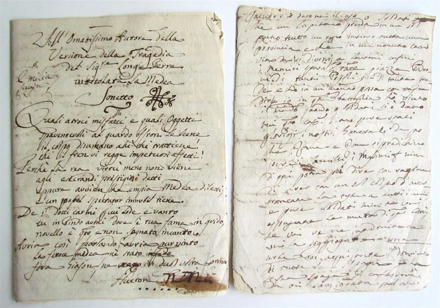18TH CENTURY MANUSCRIPT LETTER to French playwright baron de ...