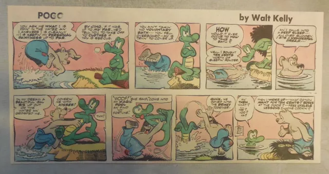 Pogo Sunday by Walt Kelly from 5/25/1958 Third Page Size!