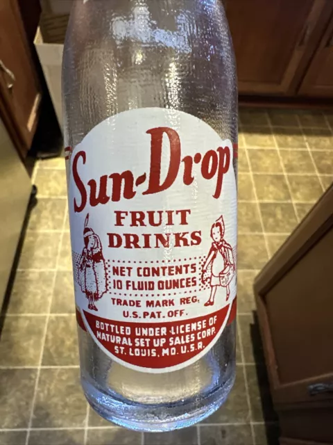 Sun-Drop Fruit Drinks ACL Soda Bottle Natural Set Up Sales St. Louis Missouri MO