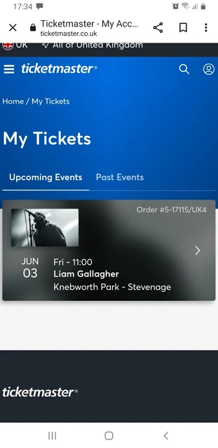 Tickets For Liam Gallagher, Knebworth 3rd June 2022