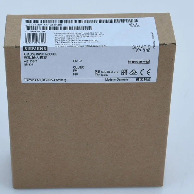 1PC Siemens 6ES7 331-1KF02-0AB0 New In Box 6ES73311KF020AB0 Expedited Shipping/