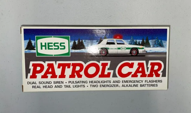 Hess 1993 Toy Truck Patrol Car IN ORIGINAL BOX!