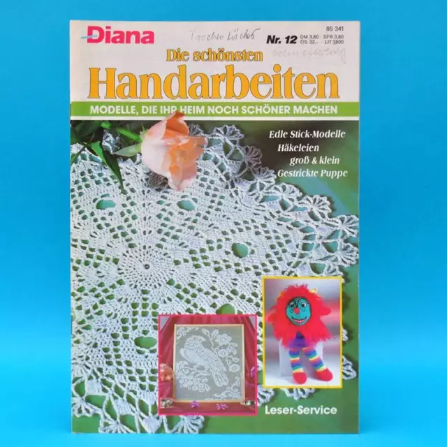 Diana | Die schönsten Handarbeiten | Nr. 12 | Gestrickte Puppe Häkeleien
