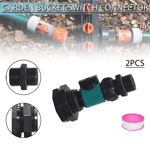 Rain Barrel Spigot Kit 3/4Inch PVC Garden Barrel Spigot Rain Barrel Diverter L