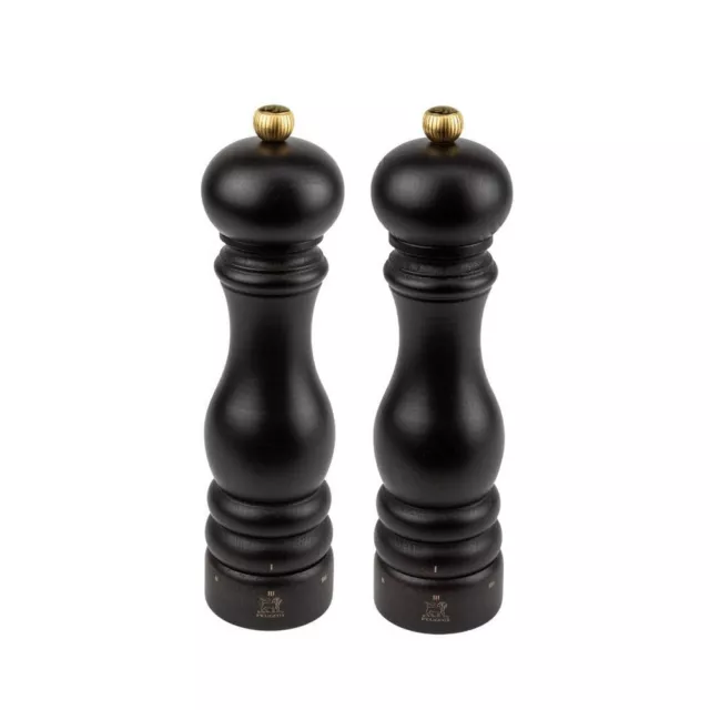 NEW Peugeot Paris u'Select Salt & Pepper Mill Duo Chocolate 22cm 2pce