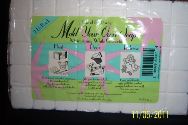 2 lb. moldea tu propio jabón con glicerina blanca hidratante
