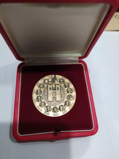 LU PAPA POPE FRANCESCO Medaglia MEDAL Vaticano VIAGGIO PORTOGALLO LISBONAE 2023