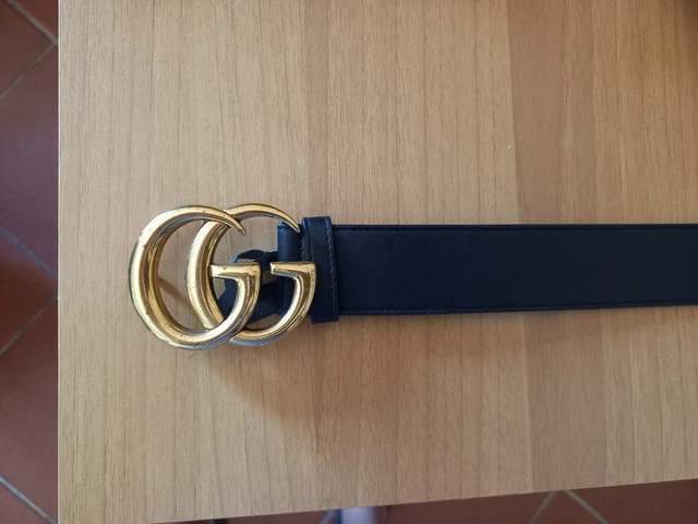 CINTURA GUCCI DONNA Pelle. Nera cm 80 con fibbia doppia G taglia 75 EUR 79 99 PicClick IT