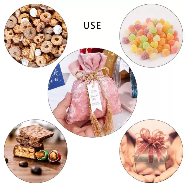 Trendy Wedding Party Drawstring Pocket Velvet Candy Bag Candy Pouches Gift Bags