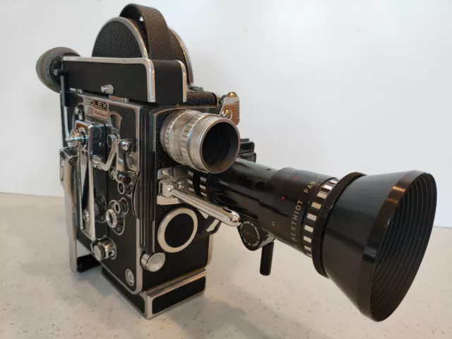 Bolex H16 RX Reflex 16mm Cine Camera Zoom Lens 17-85mm f/3.8 Accessories