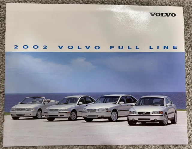 2002 Volvo S80 S60 S40 Cross Country V70 V40 C70 Car Dealer Sales Brochure