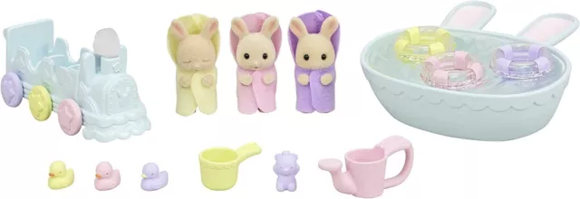 Sylvanian Families Doll/Furniture Set Milk Rabbit's Favorite Bath Set