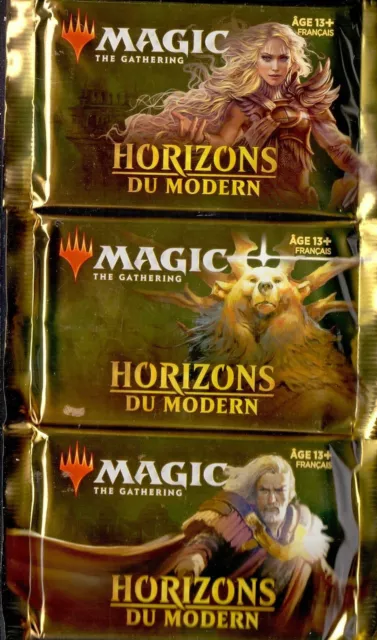 MTG MAGIC  3  BOOSTERS HORIZONS DU MODERN français