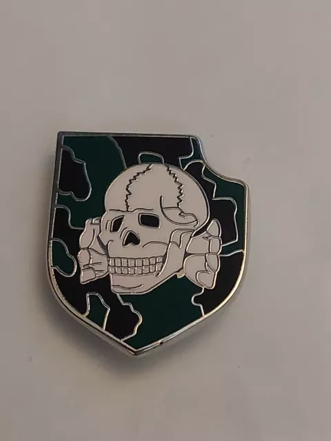 German Skull On Camoflage In Shield Badge Prussian ISD