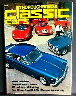 Thoroughbred & CLASSIC CARS-July 1975 - Ferrari, Thunderbird, Elite 503, +more