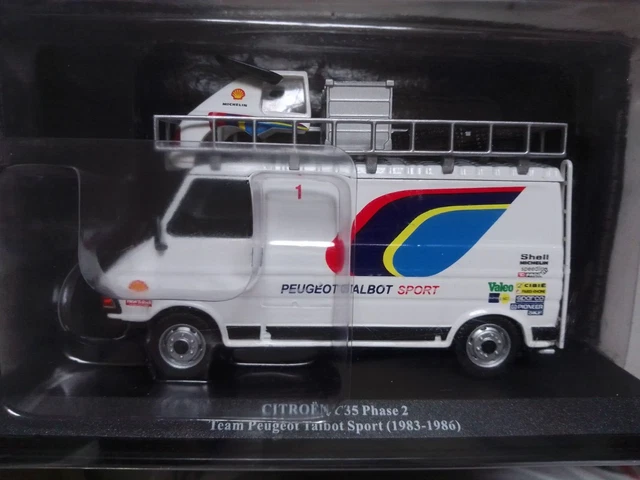 Miniature Ixo 1/43 - Citroën C35 Van Team Talbot Sport Rally Assistance 1981 (RAC369X)