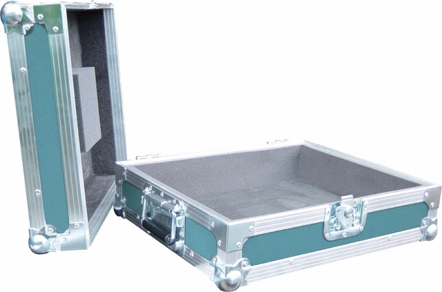Technics SL1210 Turntable DJ Deck Swan Flight Case (Turquoise Rigid PVC) 2