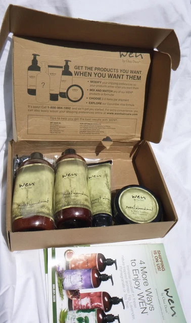 Wen Chaz Dean Sweet Almond Mint Cleansing Conditioner + Re Moist & Styling Creme