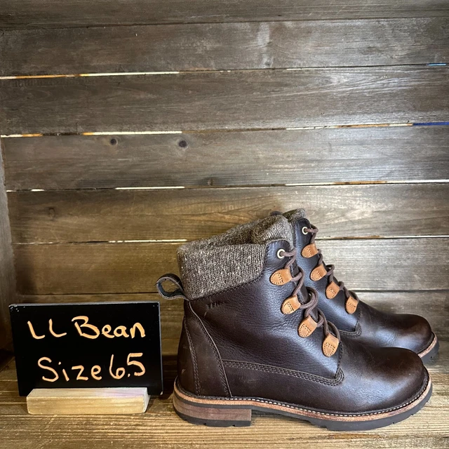 LL BEAN EAST Point Tec 2.5 Moc Toe Brown Leather Boots Men s sz 10 Waterproof 26.00 PicClick