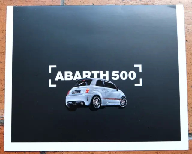 🚘 Brochure Automobile ABARTH 500 Dépliant Catalogue Pub Document Prospekt Sales